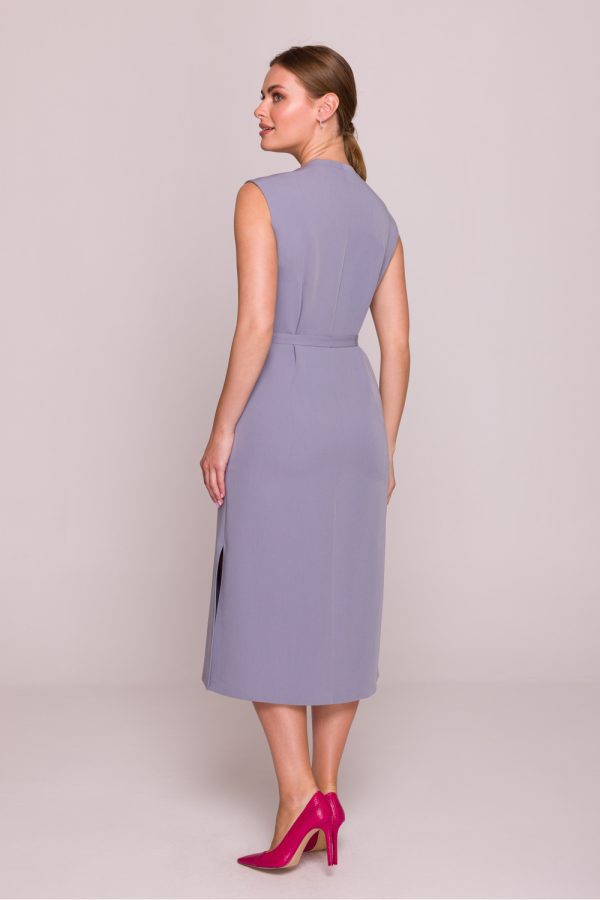 Grey Daydress in Day Dresses with Spandex, Polyester and Viscose