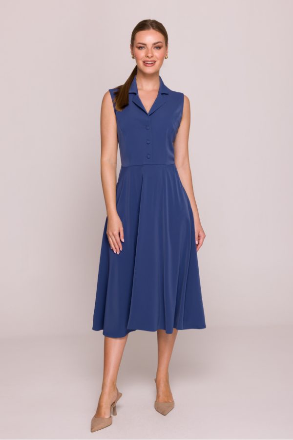 Blue Cocktail Dress in Formal Dresses, Cocktail Dresses with Spandex and Polyester