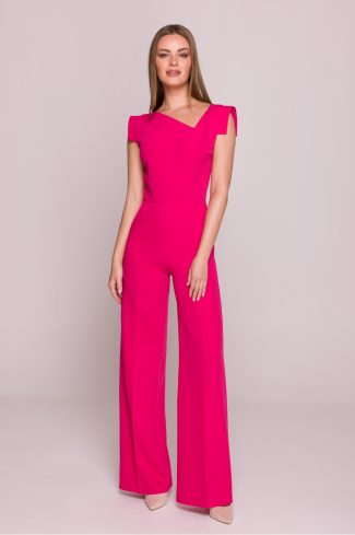 Pink Suit in Playsuits For Women with Spandex, Polyester and Viscose