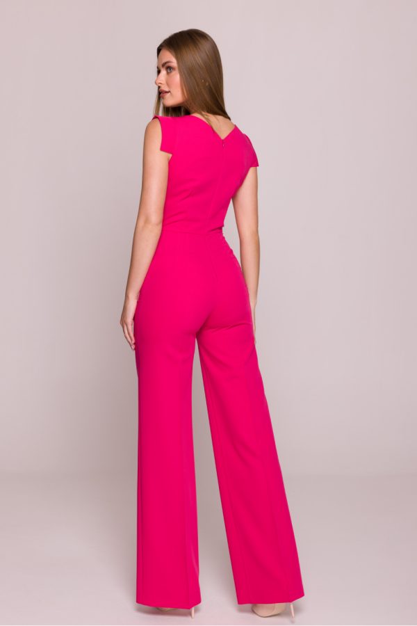 Pink Suit in Playsuits For Women with Spandex, Polyester and Viscose