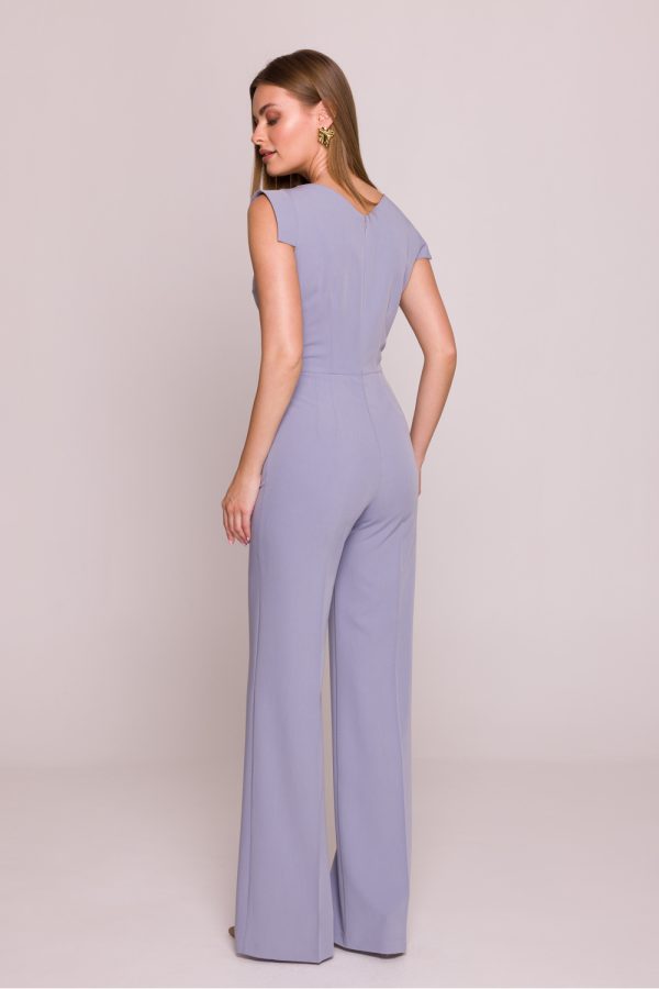 Grey Suit in Playsuits For Women with Spandex, Polyester and Viscose