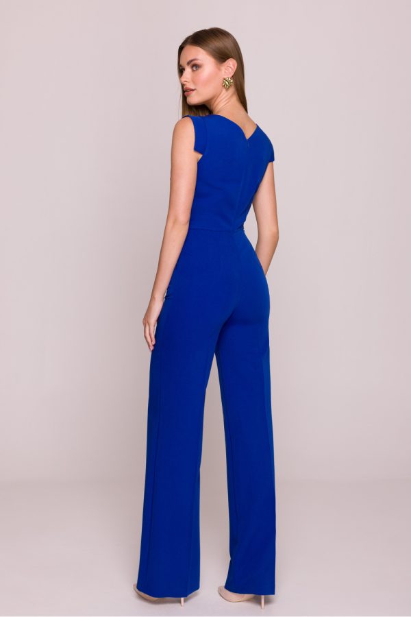 Blue Suit in Playsuits For Women with Spandex, Polyester and Viscose