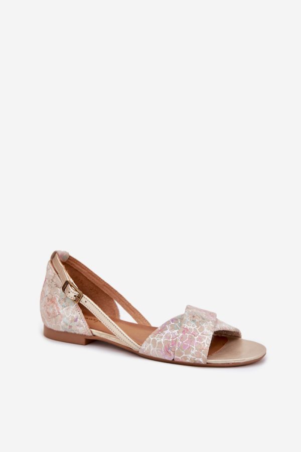 Beige Sandals.Fabric, Footbed, Upper Height and Heel Height