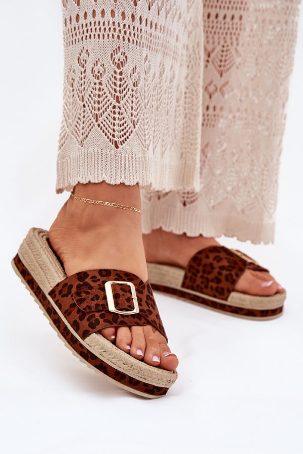 brown Platform sandals model 214722 Step in style