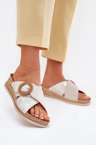 1083269 beige Flip-flops model 214734 Step in style
