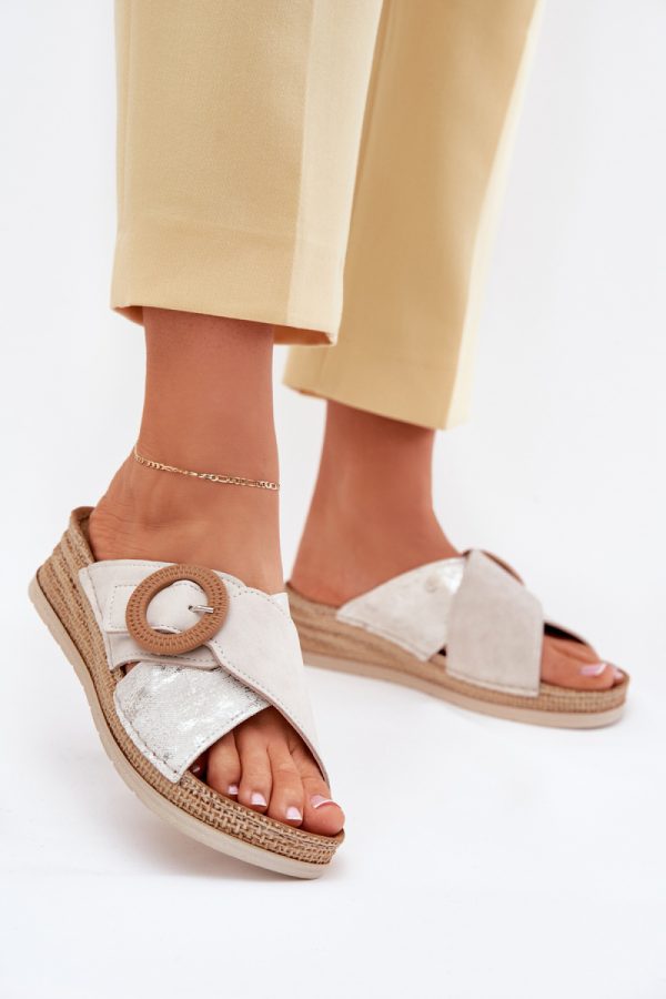 beige Flip-flops model 214734 Step in style