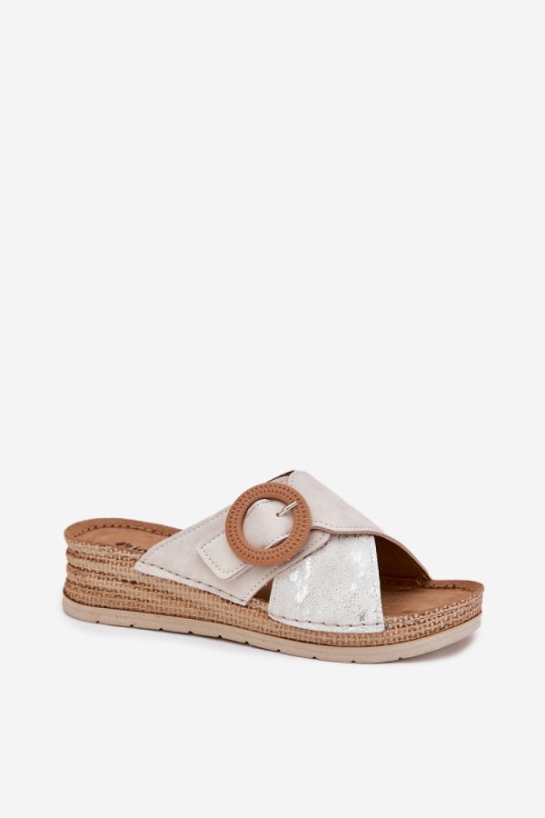 beige Flip-flops model 214734 Step in style