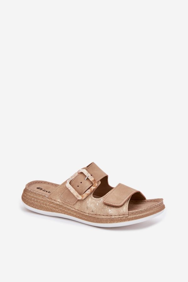 beige Flip-flops model 214738 Step in style