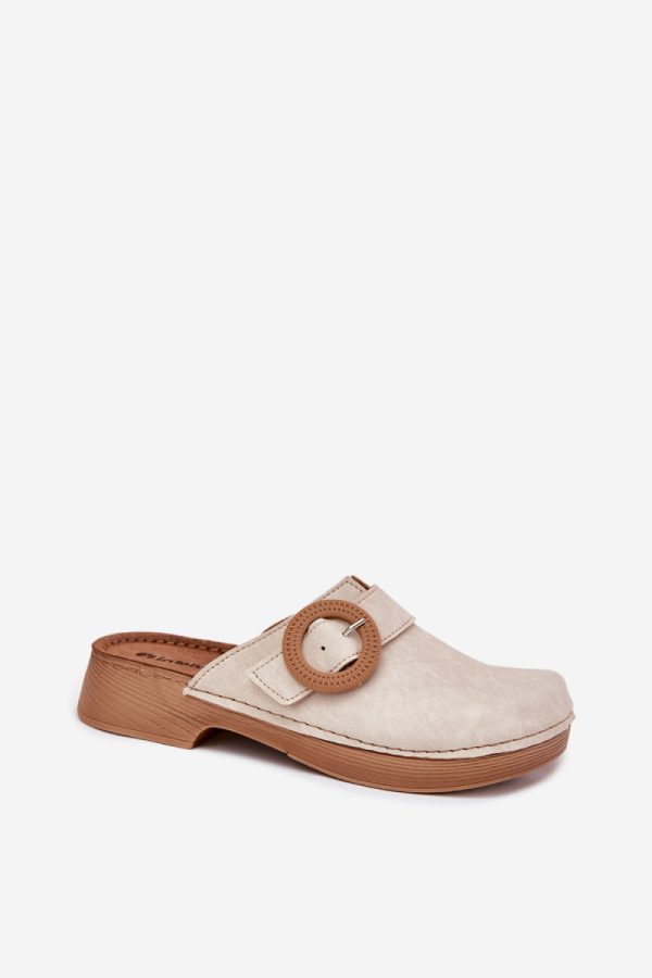 Beige Flip-flops in Sandals & Flip-Flops For Women with Fabric, Footbed and Heel Height