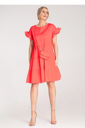 red Daydress model 214788 Figl