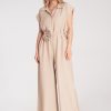 Beige Suit in Playsuits For Women with Viscose