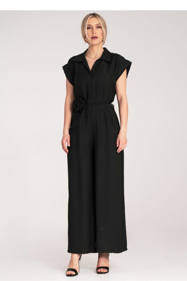 Black Suit in Playsuits For Women with Viscose