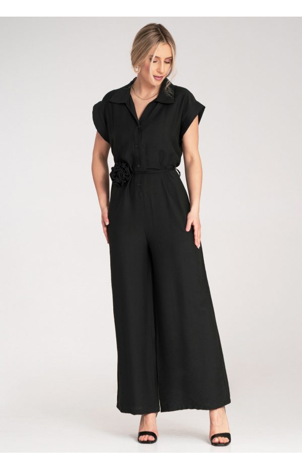 Black Suit in Playsuits For Women with Viscose