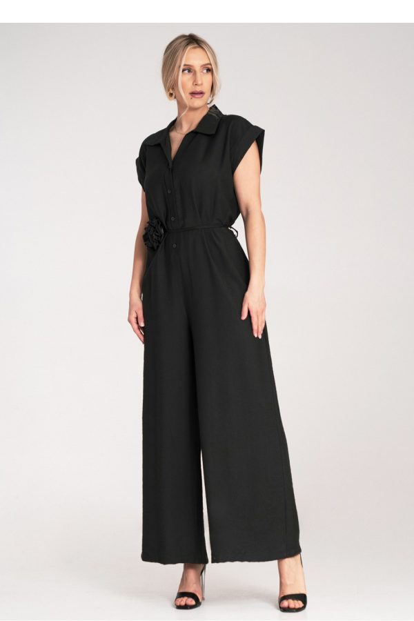 Black Suit in Playsuits For Women with Viscose
