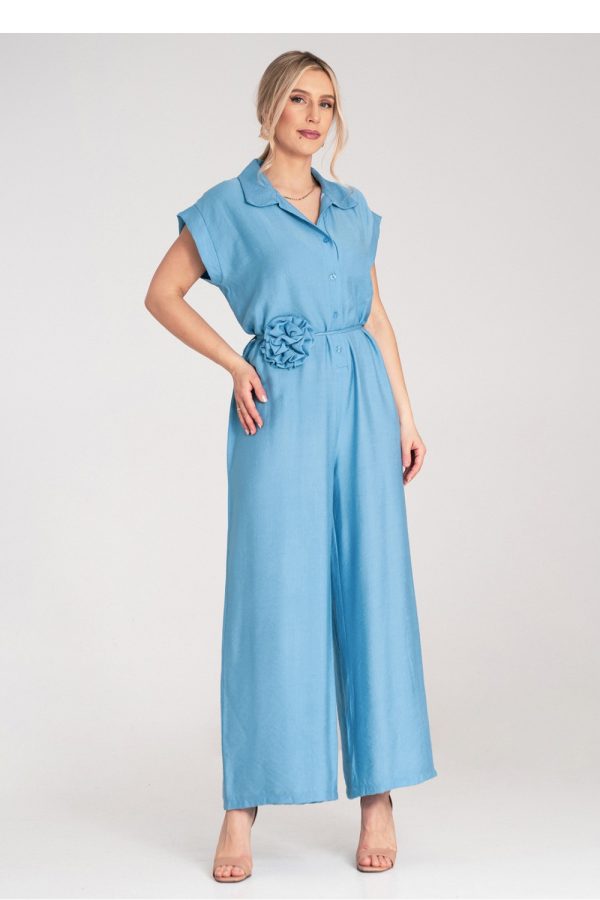 Blue Suit in Playsuits For Women with Viscose