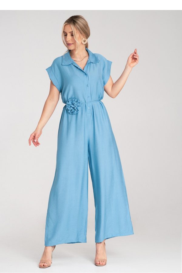 Blue Suit in Playsuits For Women with Viscose
