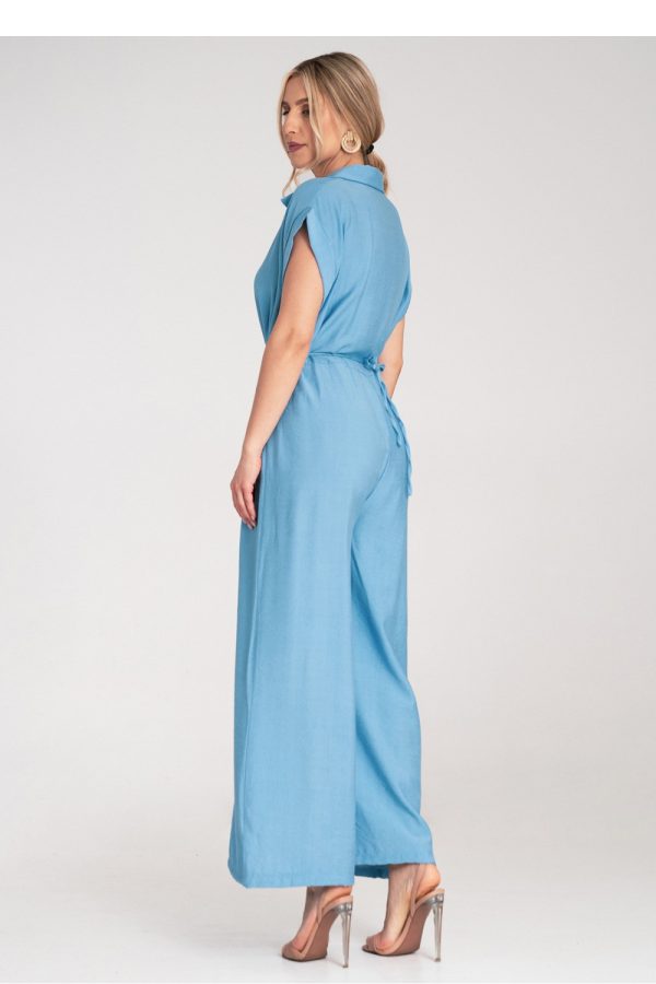 Blue Suit in Playsuits For Women with Viscose