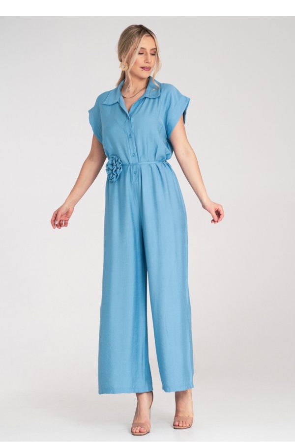 Blue Suit in Playsuits For Women with Viscose
