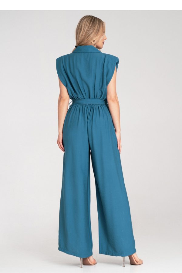 Blue Suit in Playsuits For Women with Viscose