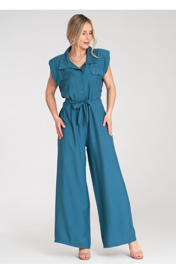 Blue Suit in Playsuits For Women with Viscose