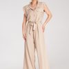 Beige Suit in Playsuits For Women with Viscose