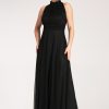Black Cocktail Dress in Evening Dresses with Spandex and Polyester