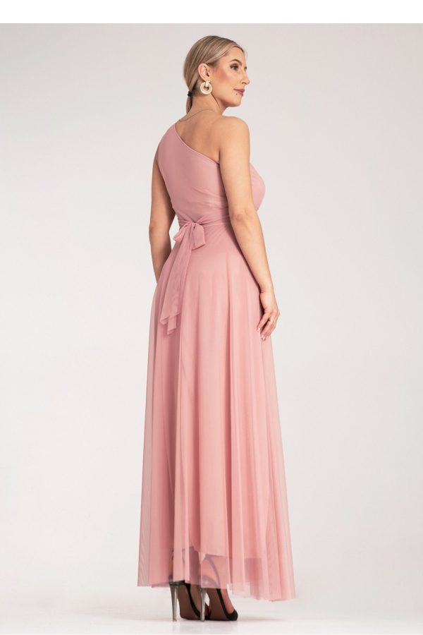 Pink Evening Dress in Evening Dresses with Spandex and Polyester