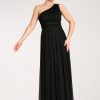 Black Evening Dress in Evening Dresses with Spandex and Polyester