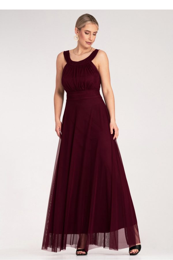 Red Evening Dress in Evening Dresses with Spandex and Polyester