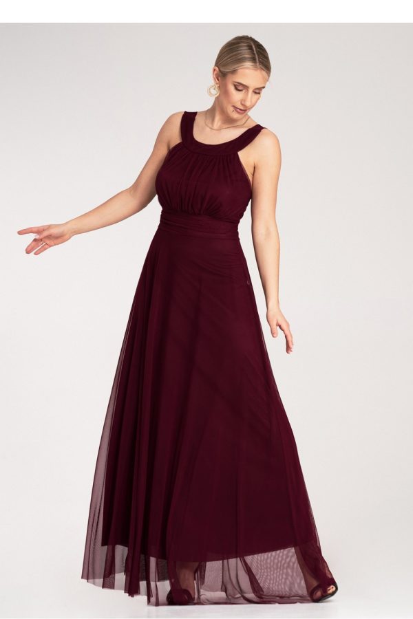 Red Evening Dress in Evening Dresses with Spandex and Polyester