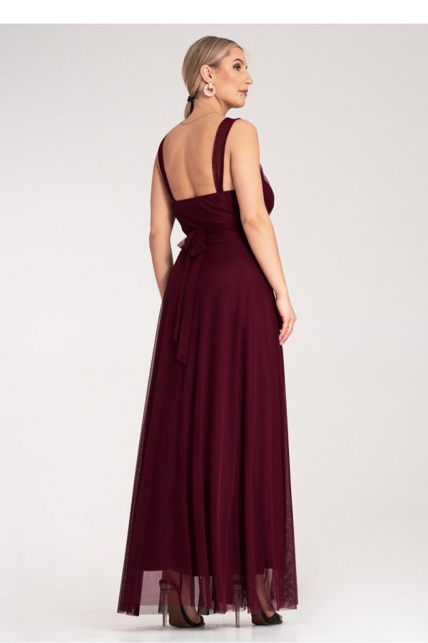 Red Evening Dress in Evening Dresses with Spandex and Polyester
