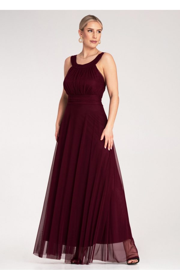 Red Evening Dress in Evening Dresses with Spandex and Polyester