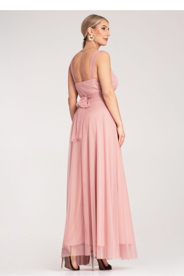 Pink Evening Dress in Evening Dresses with Spandex and Polyester