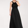 Black Evening Dress in Evening Dresses with Spandex and Polyester