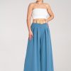 Blue Women Trousers in Pants, Trousers, Shorts with Polyester