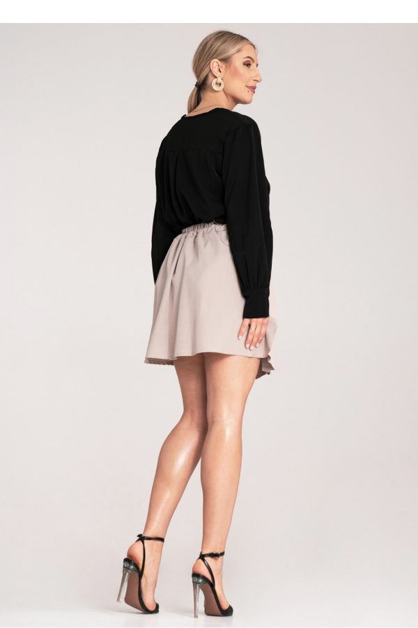 beige Short skirt model 214842 Figl