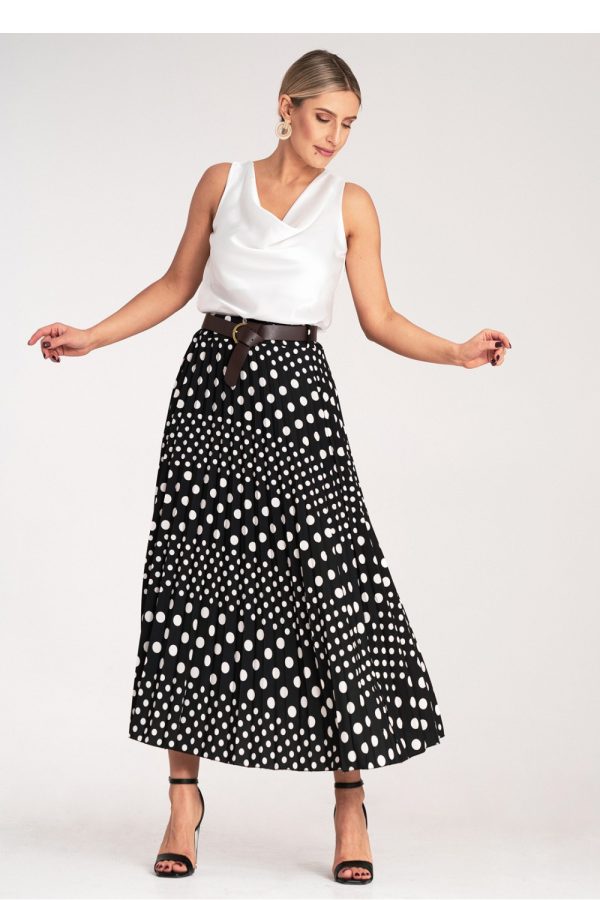 Black Skirt in Skirts with Spandex and Polyester