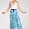 Blue Skirt in Skirts with Spandex and Polyester