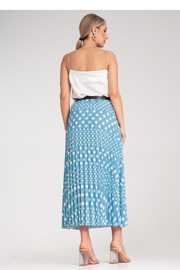 Blue Skirt in Skirts with Spandex and Polyester