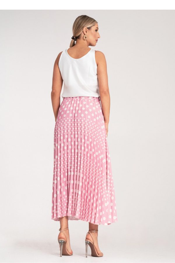 Pink Skirt in Skirts with Spandex and Polyester