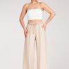 Beige Women Trousers in Pants, Trousers, Shorts with Viscose
