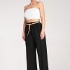 Black Women Trousers in Pants, Trousers, Shorts with Viscose