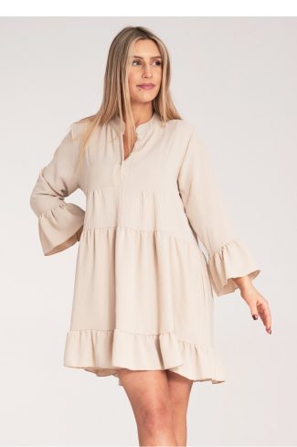 beige Daydress model 214863 Figl
