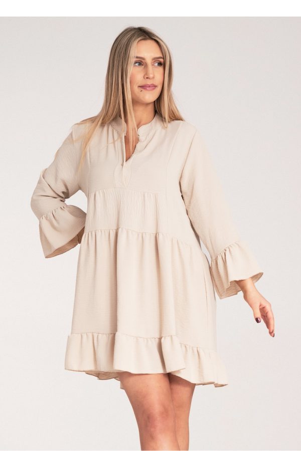 beige Daydress model 214863 Figl