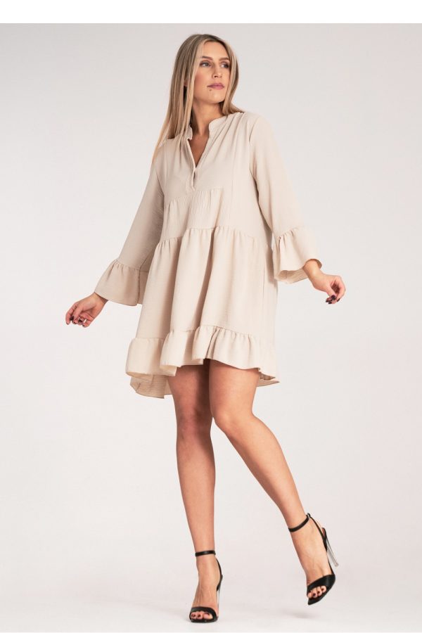 beige Daydress model 214863 Figl