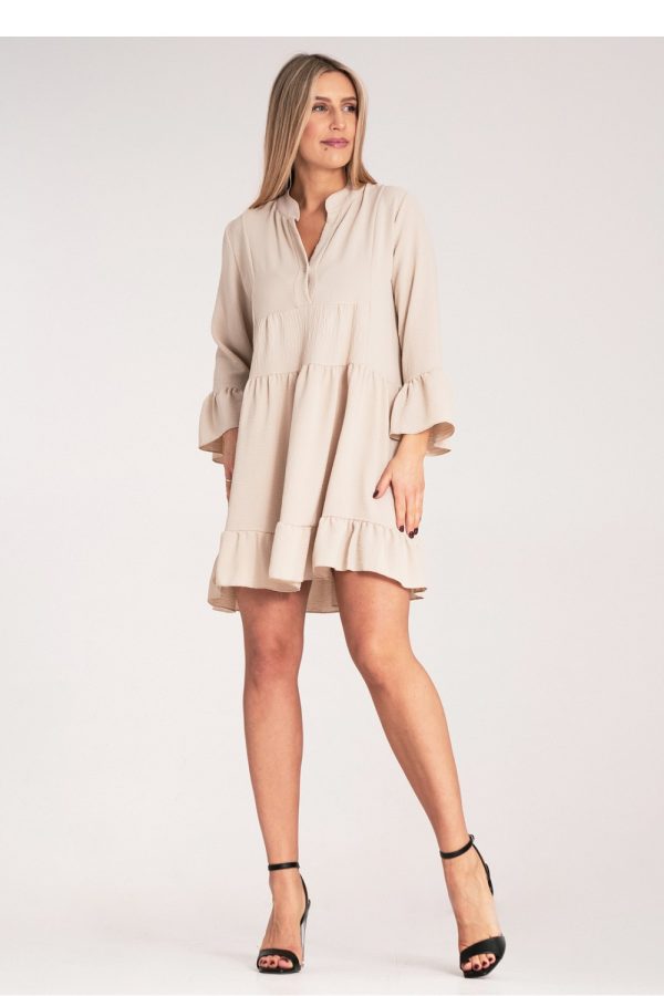 beige Daydress model 214863 Figl
