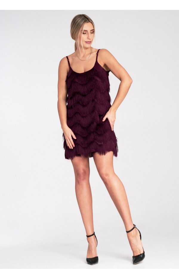 Red Evening Dress in Evening Dresses with Spandex and Polyester