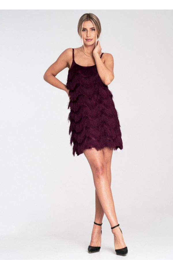 Red Evening Dress in Evening Dresses with Spandex and Polyester