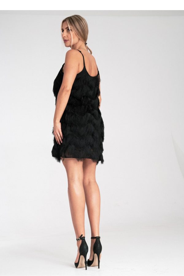 Black Evening Dress in Evening Dresses with Spandex and Polyester