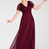 Red Long Dress in Evening Dresses with Spandex and Polyester